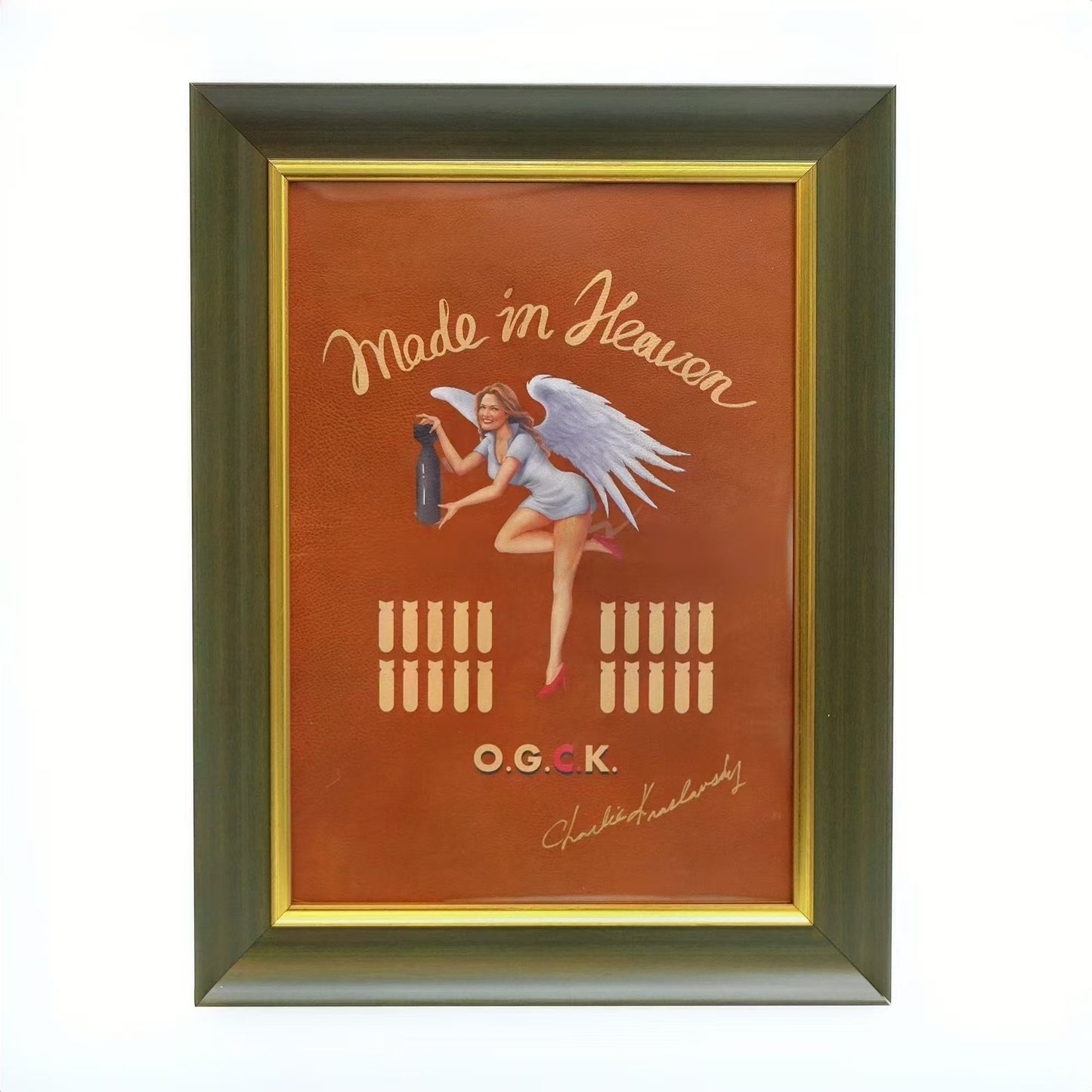 Chris Made In Heaven Leather Art Poster