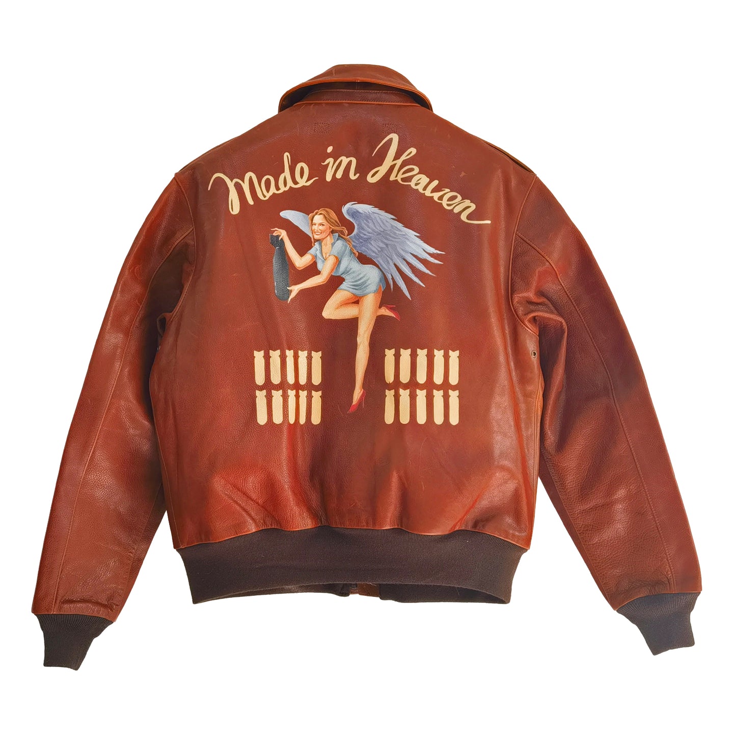 Chris Made In Heaven Leather Flight Jacket