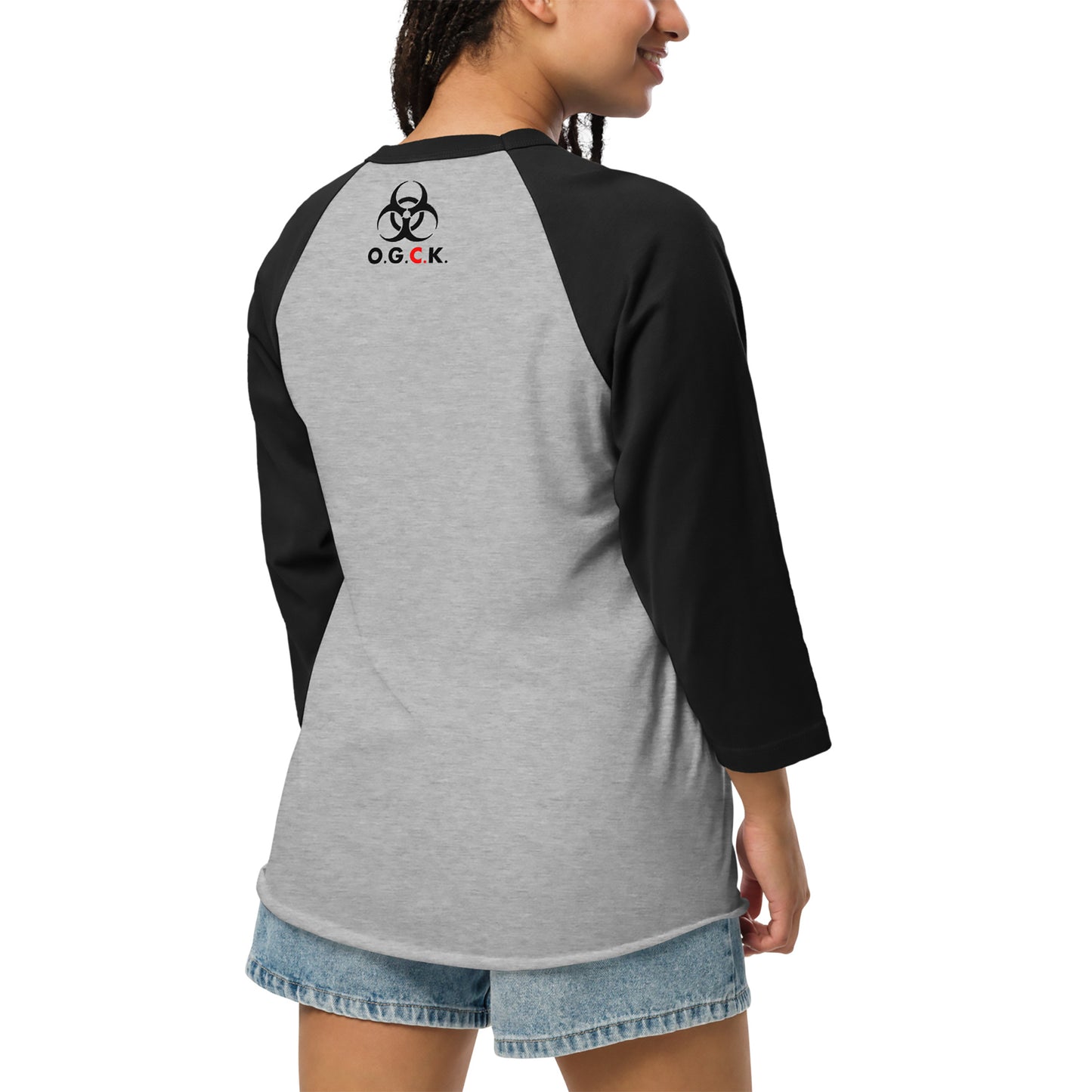 Mansion & Chris 3/4 Sleeve Unisex Raglan Shirt