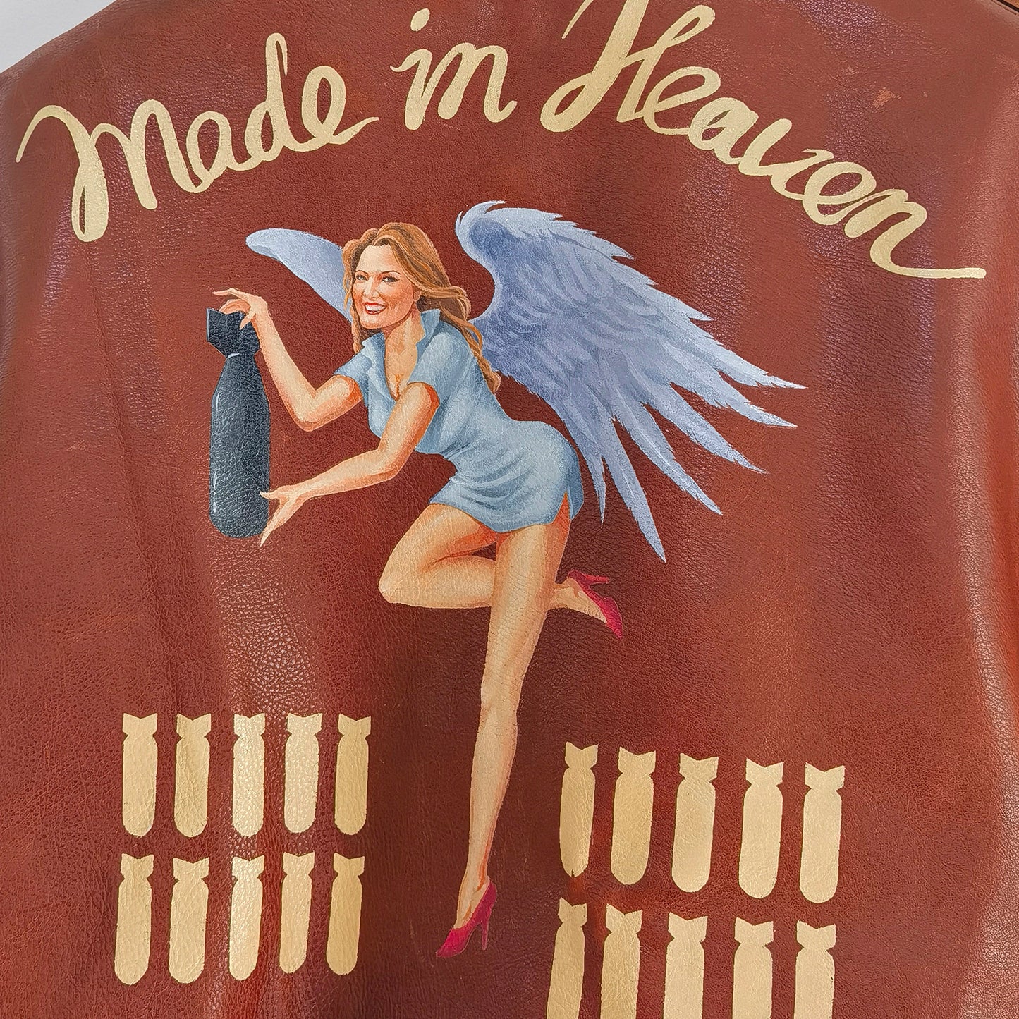 Chris Made In Heaven Leather Flight Jacket