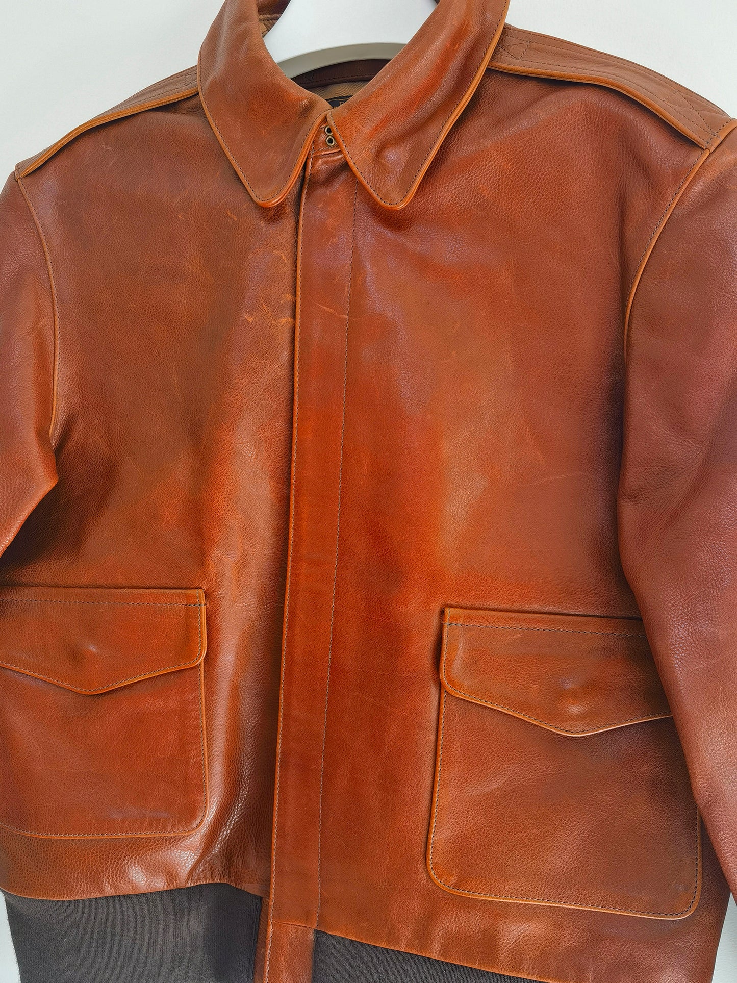 Chris Made In Heaven Leather Flight Jacket