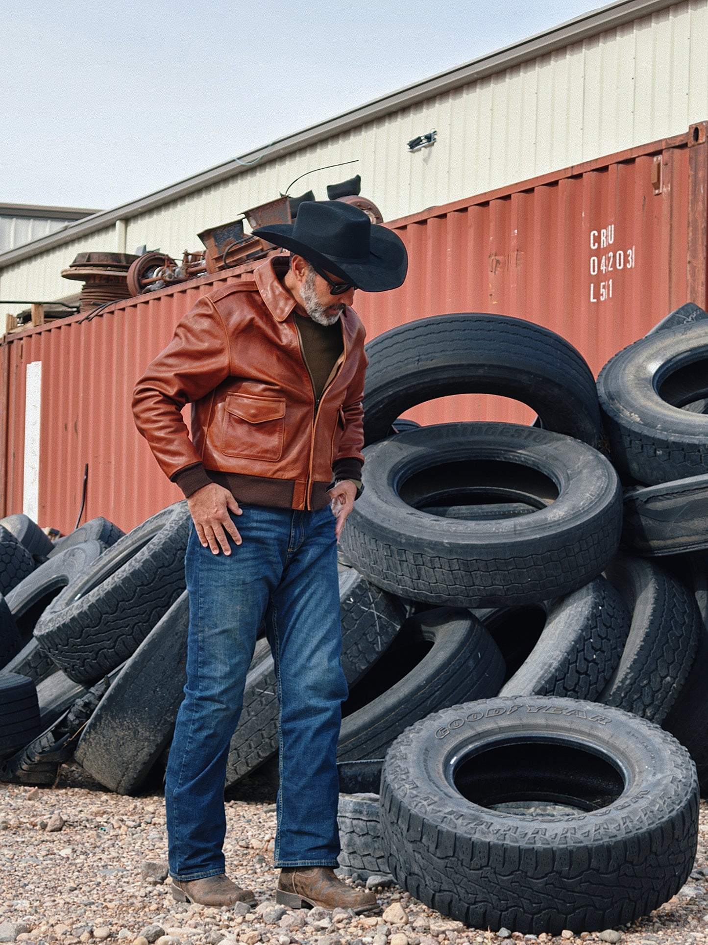 Chris Made In Heaven Leather Flight Jacket