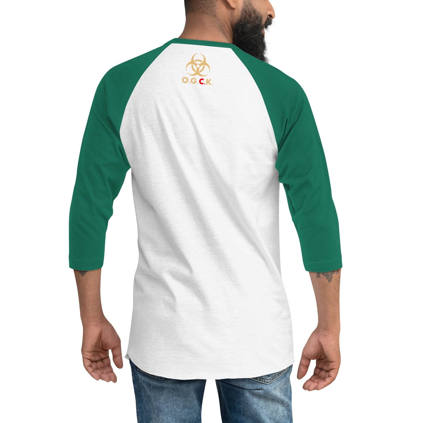 Chris & Claire 3/4 Sleeve Unisex Baseball Raglan Shirt